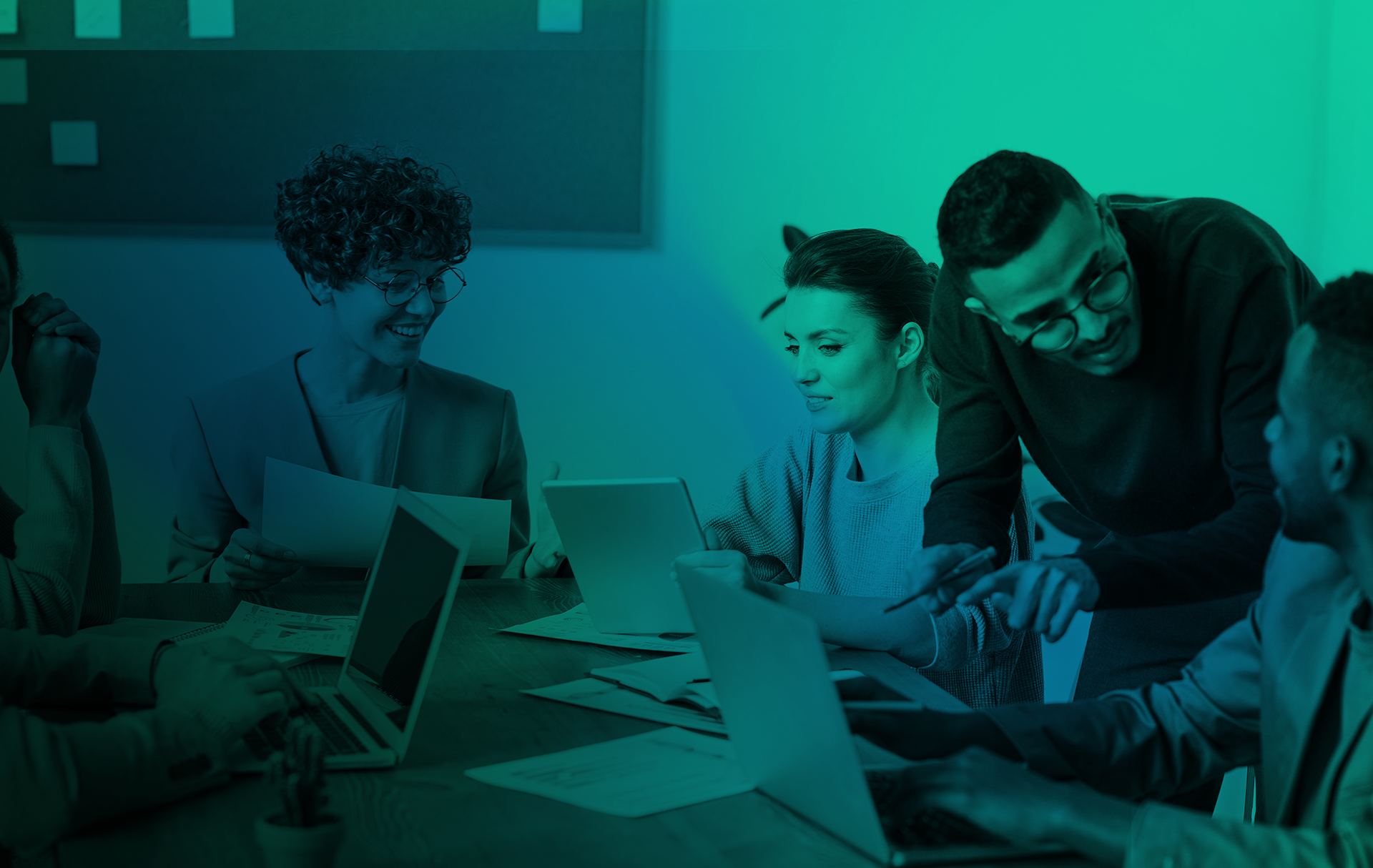 People creating marketing content