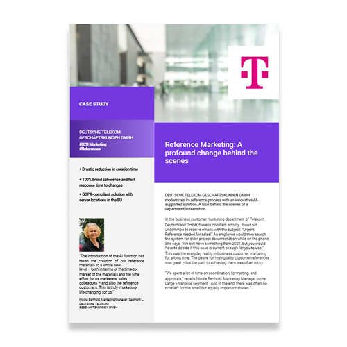 Flyer customer success story telekom