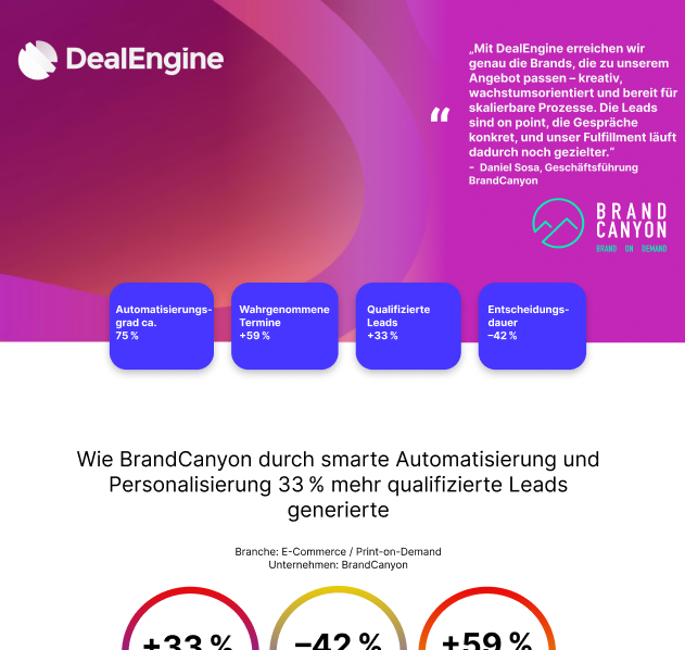 Case Study template deal engine